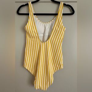 Yellow Striped Bathing Suit